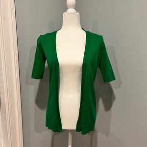 Kelly green Premise Brand knit short sleeve cardigan size XS